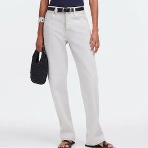 Madewell Women's Low Slung Straight Leg Jeans in Stone Denim